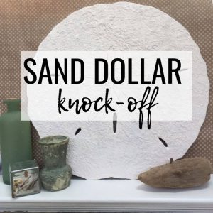 Sand Dollar Knock-Off Art | Wall Art | DIY Wood Craft | Coastal Decor | Salt Paint | Sand Paint