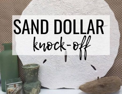 Sand Dollar Knock-Off Art | Wall Art | DIY Wood Craft | Coastal Decor | Salt Paint | Sand Paint