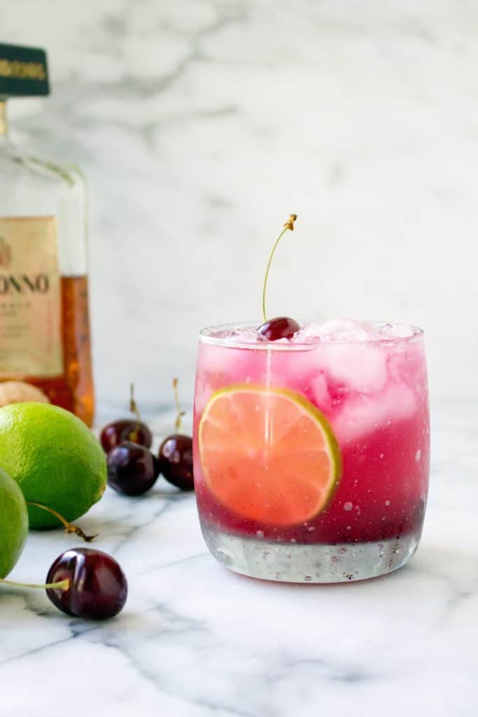Fresh Cherry Margarita | Pretty Pink Margarita Recipes
