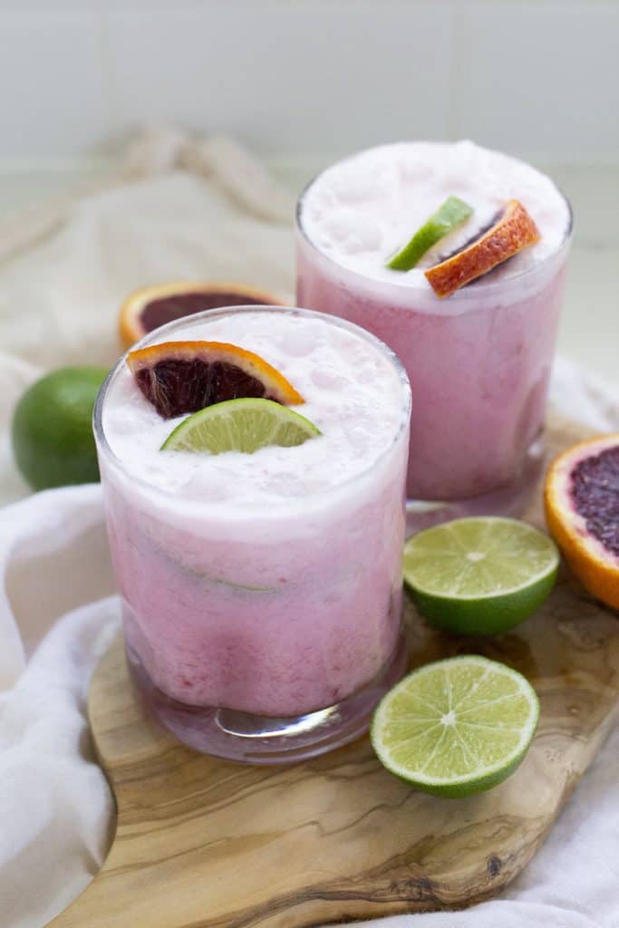 Coconut Blood Orange Margarita | Pretty in Pink Margarita Recipes