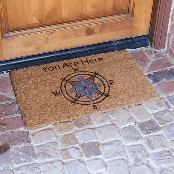 You Are Here door mat.jpg