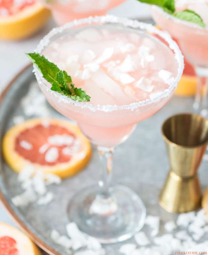 Coconut Grapefruit Margarita | Pretty in Pink Margarita Recipes