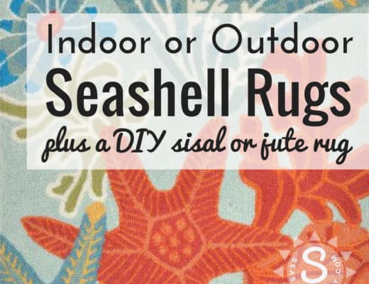 Seashell Indoor and Outdoor Rugs | https://www.seasyourday.com