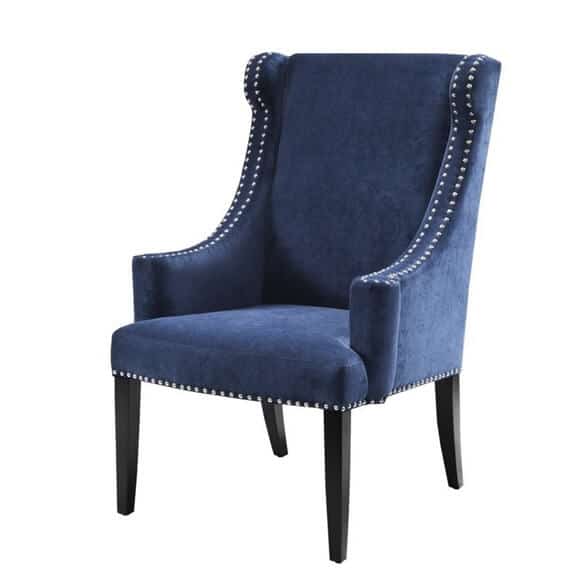 Marcel Wingback Chair from Birch Lane | Coastal Blue Accent Chairs Under $200 | https://www.seasyourday.com | https://fave.co/2MtTqPh