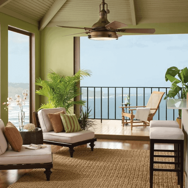 Key West Style Ceiling Fans Seas Your Day, Beachy Looking Ceiling Fans
