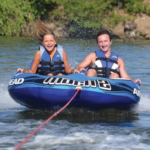 AIRHEAD MACH 2 Towable Tube  | Splurge-Worthy Gifts for Water Sport Enthusiasts | https://seasyourday.com/splurge-worthy-gifts-water-sport-enthusiasts