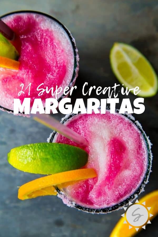 Sangria Swirled Frozen Margarita image by dessert for two | https://www.dessertfortwo.com/sangria-swirled-frozen-margaritas/