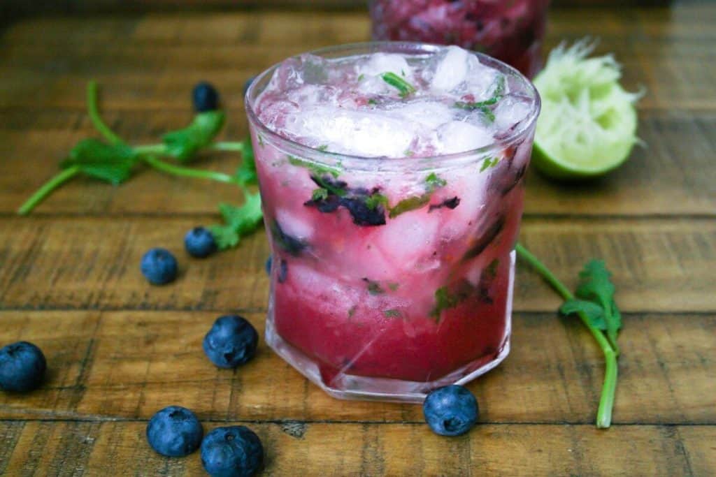 21 Margaritas | Blueberry Cilantro Margarita