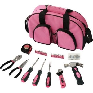 DIY Ladies Essential 69 piece Tool Kit in Pink