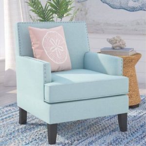 Blue Armchair Coastal Style Chairs under $200