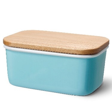 Porcelain Butter Dish With Beech Wooden Lid Sold on Amazon affiliate https://fave.co/2l4sFbB