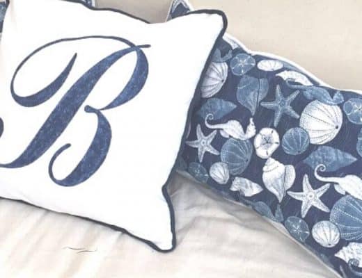 DIY Pillows from Inexpensive Tea Towels