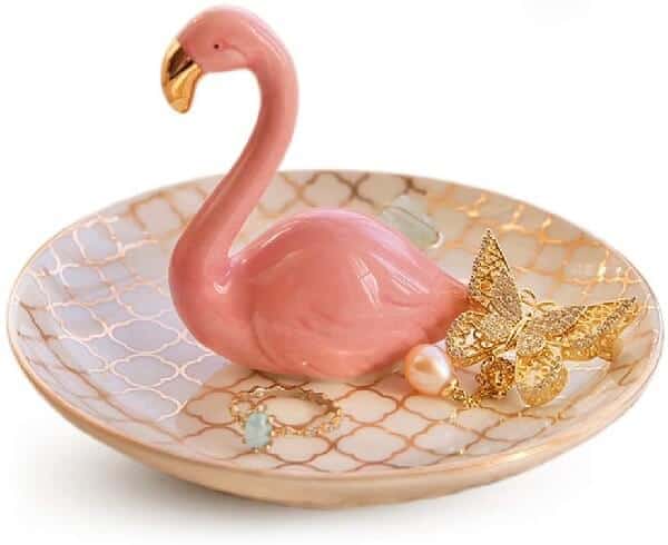 Flamingo Jewelry and Ring Dish | Super Cute Gift Ideas for Flamingo Lovers