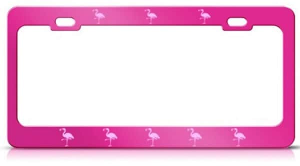 Pink Flamingo License Plate Cover | Super Cute Gift Ideas for Flamingo Lovers