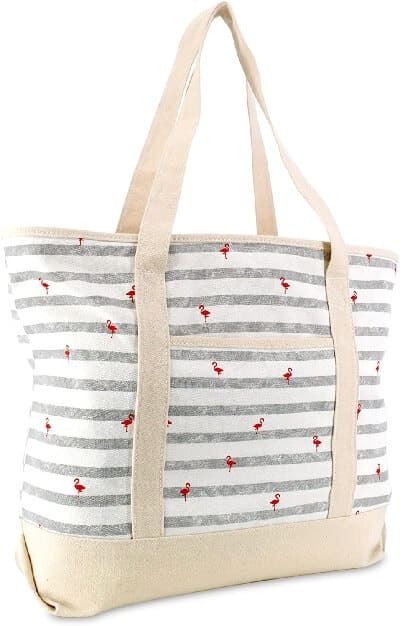 Flamingo Canvas Tote Bag | Super Cute Gift Ideas for Flamingo Lovers