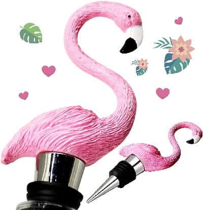 Flamingo Wine Stopper | Super Cute Gift Ideas for Flamingo Lovers
