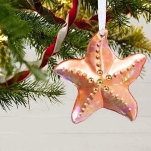 Blown Glass Starfish Tree | Coastal Christmas Tree Ornaments | Coastal & Nautical Ideas Ornament |
