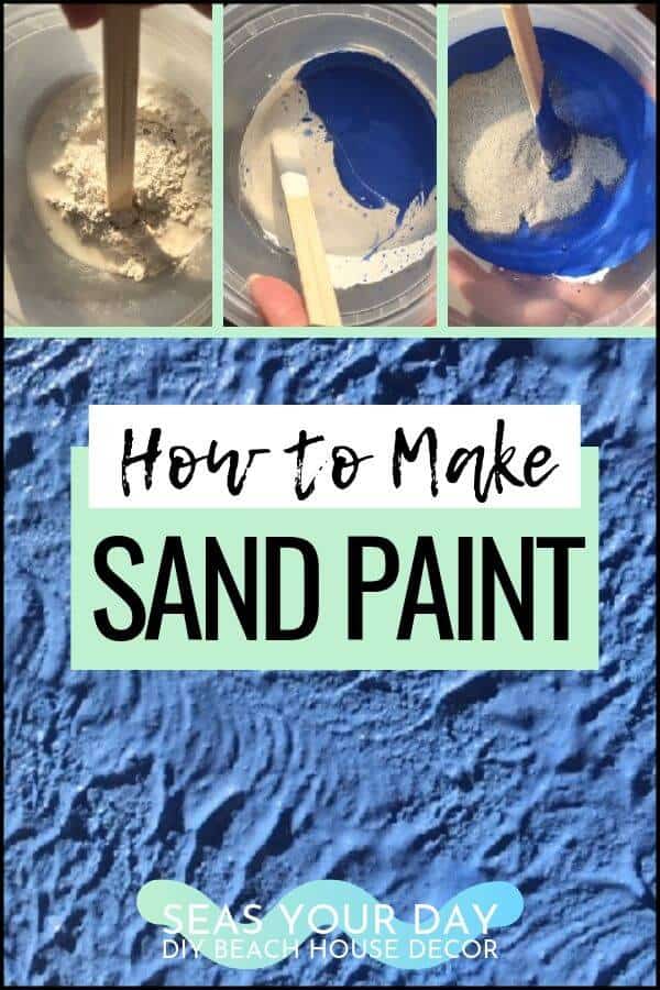 Sand Paint is easy to make with simple ingredients. Creates a great textured finish suitable for small and large decorating projects. Salt paint | Paint Techniques | How To Recipe | DIY | Project ideas