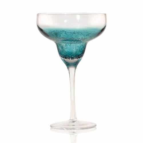 Viridian Bay Deep Sea Margarita Glass Set of 4. Sold on Amazon affiliate https://fave.co/30DA3tZ