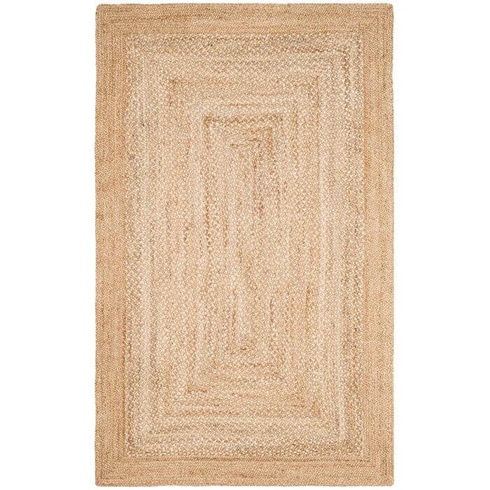 Natural Fiber Hand-Hooked Area Rug Patterned | 9 best sisal and jute area rugs