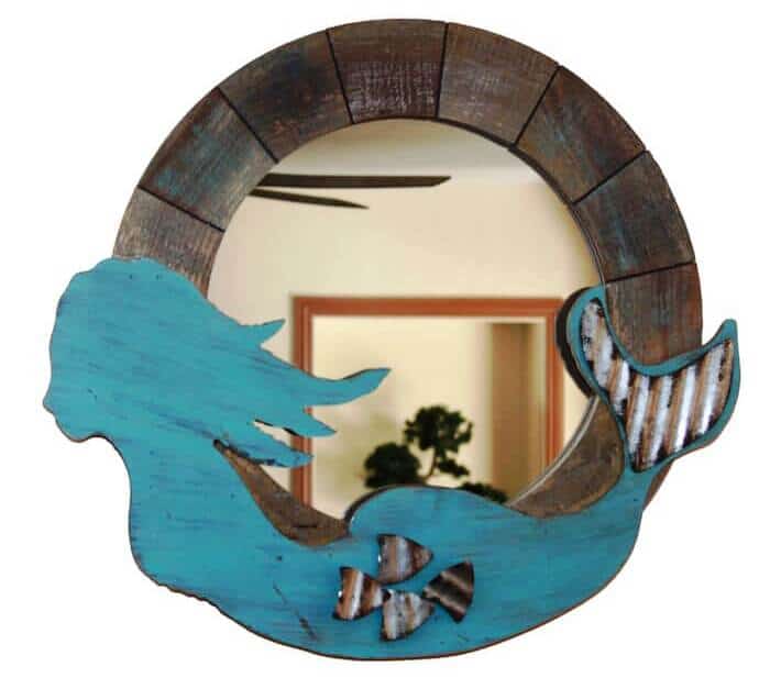 Wooden Mermaid Accent Mirror | The Ultimate Mermaid Gift Collection | For Women