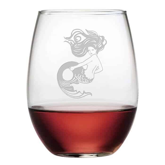Mermaid Stemless Wine Glasses | The Ultimate Mermaid Gift Collection | For Women
