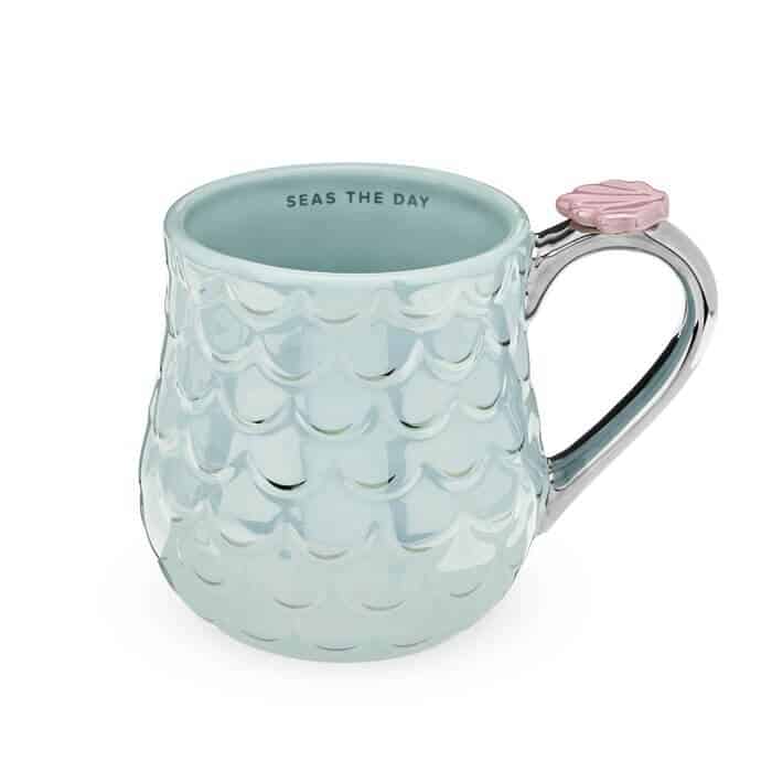 Mermaid Scales Tea Cup with Seas The Day message | The Ultimate Mermaid Gift Collection | For Women
