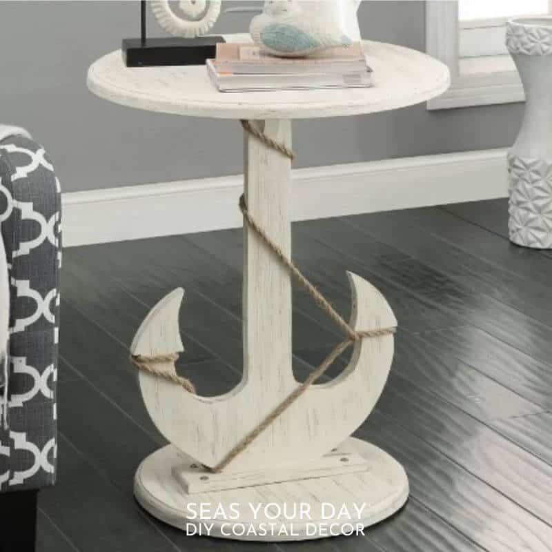 Nautical Style Accent Tables  DIY Ideas and an easy Knock-Off