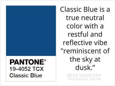 Pantone 2020 Classic Blue Color of the Year