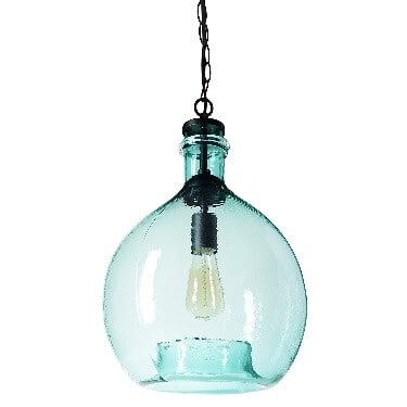 Wavy Hammered Hand Blown Glass Pendant Light. Sold on Amazon affiliate https://fave.co/2l6c9HZ