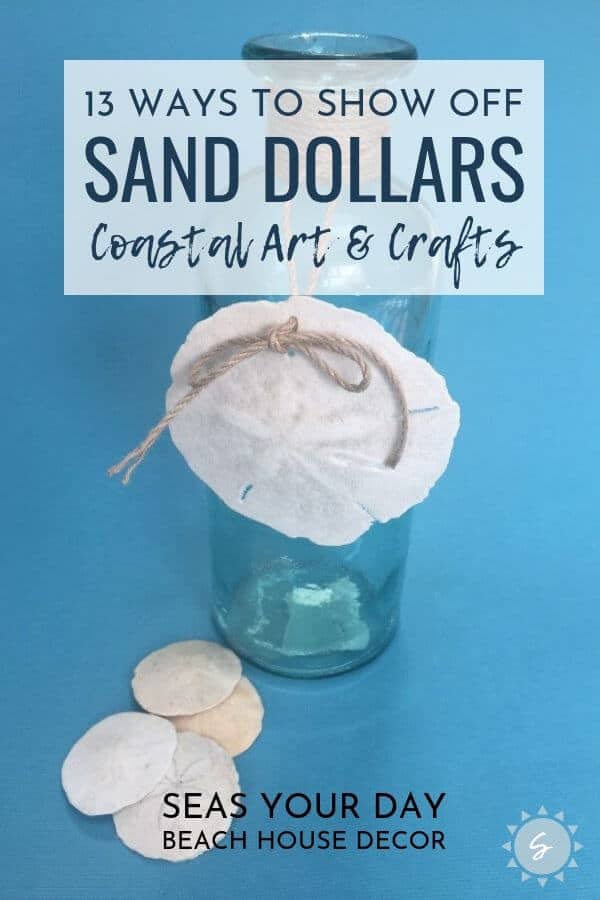 13 Sand Dollar Art and Crafts Ideas | Show off your "crafty" side with these 13 Sand Dollar DIY decor projects. #coastaldecor #wallart #beach #seashells #sanddollar