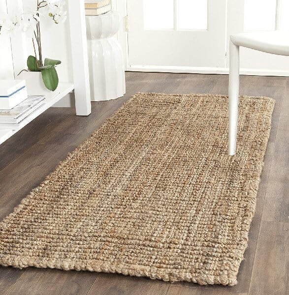 Hand Woven Natural Jute Runners and Rugs. Sold on Amazon affiliate https://fave.co/30vtwRL