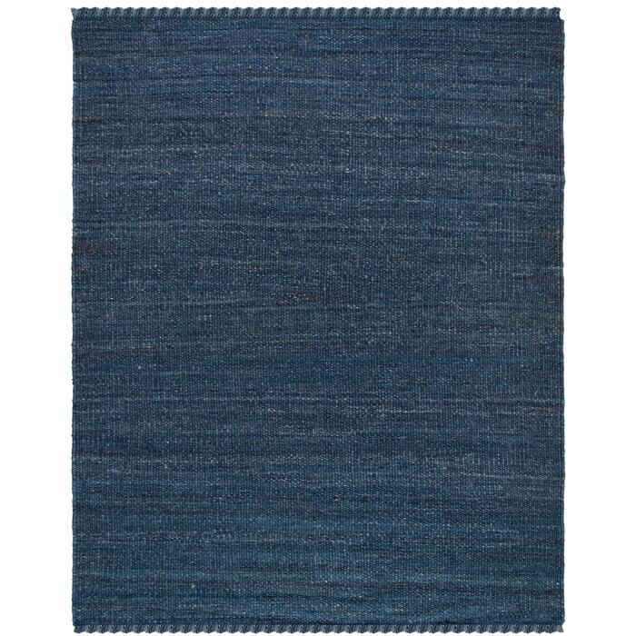 Jute and Sisal Area Rug in Navy Blue | 9 best sisal and jute area rugs