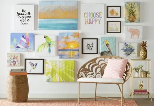 INSPIRATION COLORS FROM COASTAL WALL ART