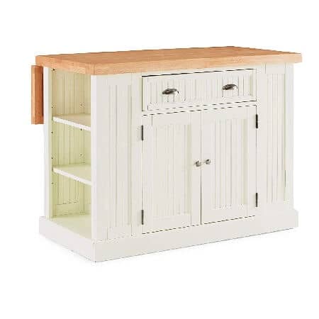 Nantucket White Kitchen Island. Sold on Amazon affiliate https://fave.co/2l5WgBg 