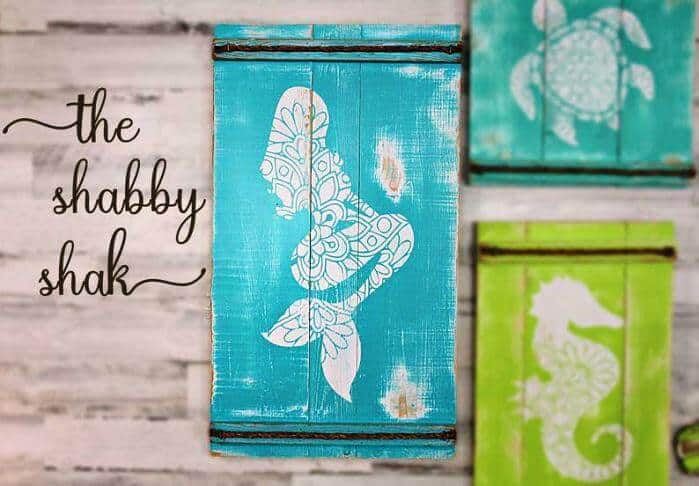 Coastal Farmhouse Mermaid Wall Art on Etsy | The Ultimate Mermaid Gift Collection | For Women